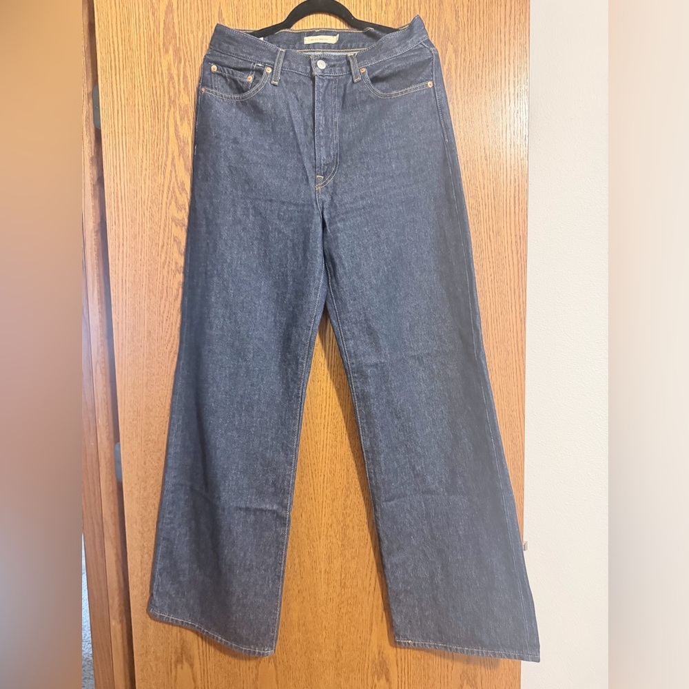 Levi’s Women's Ribcage Wide Leg Dark Blue Jeans